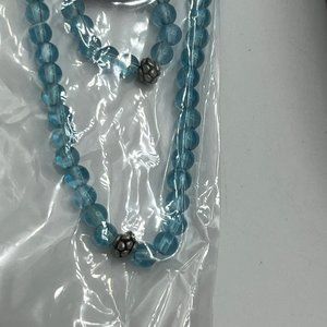 2 Bracelet and Ring Sets 1 Aquamarine, 1 Crystal Steady Fast Combo Zen Stones